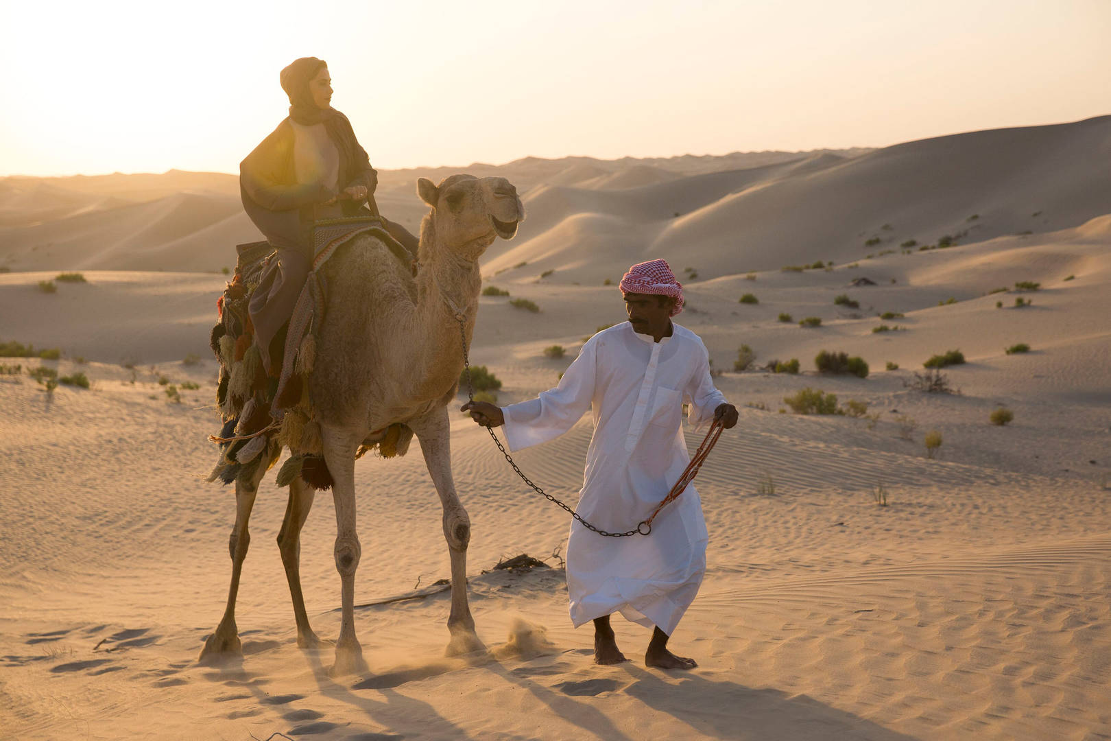 Woman on a camel