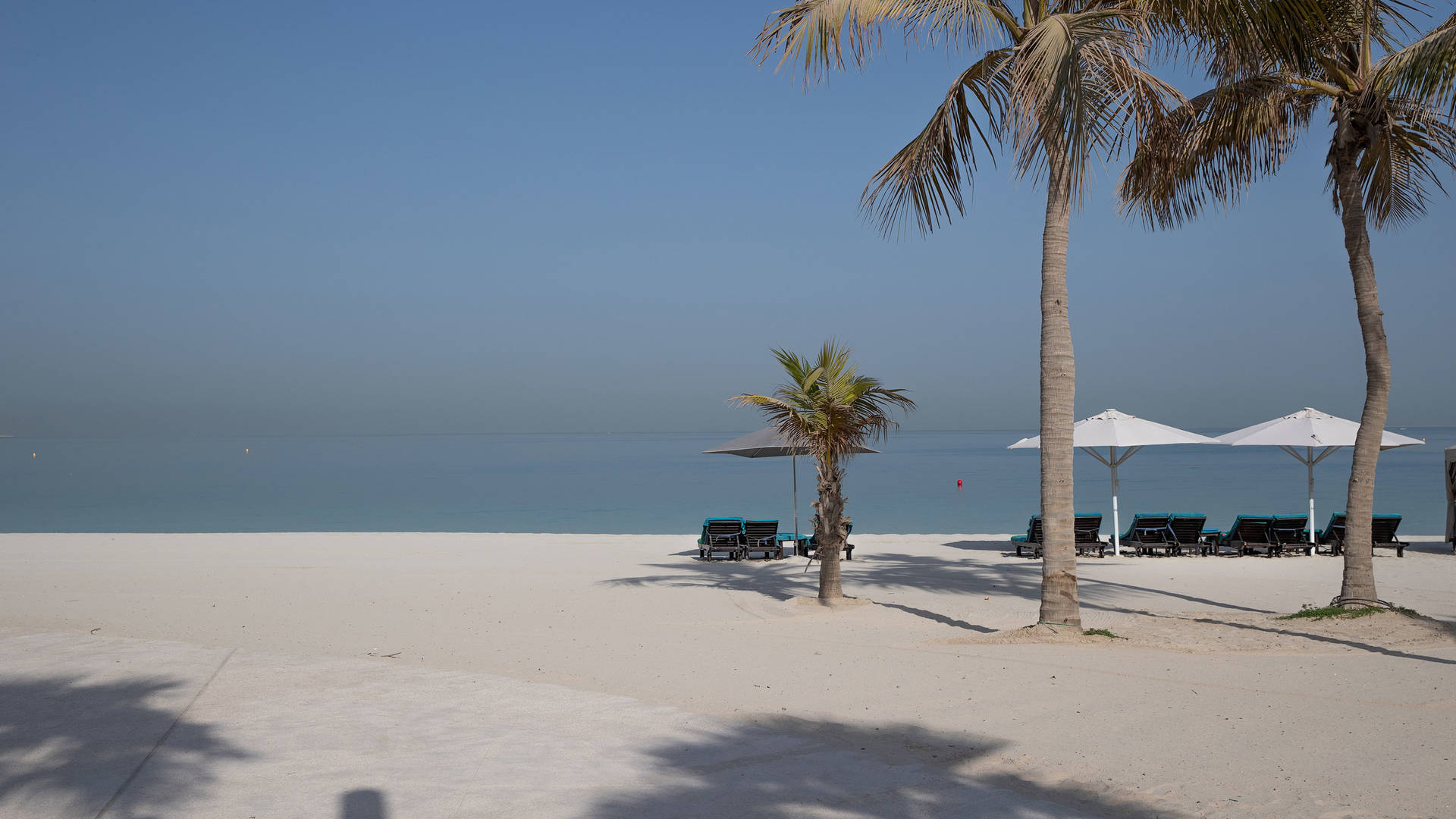 View of the beach in Dubai