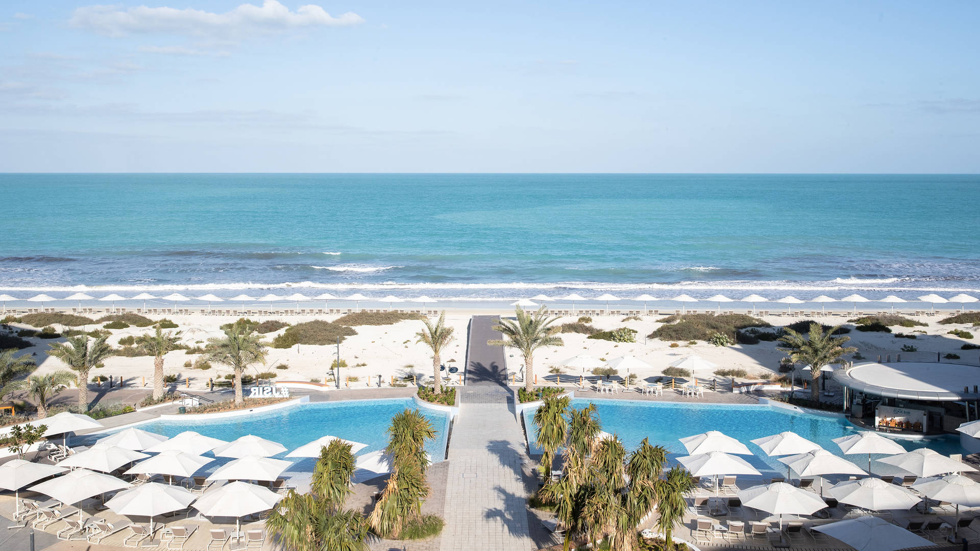 Beach view at Jumeirah at Saadiyat Island Resort