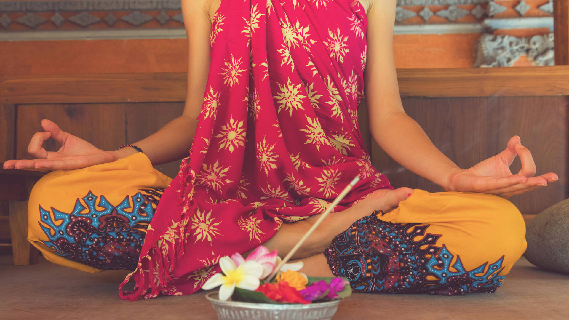 bali woman yoga zen
