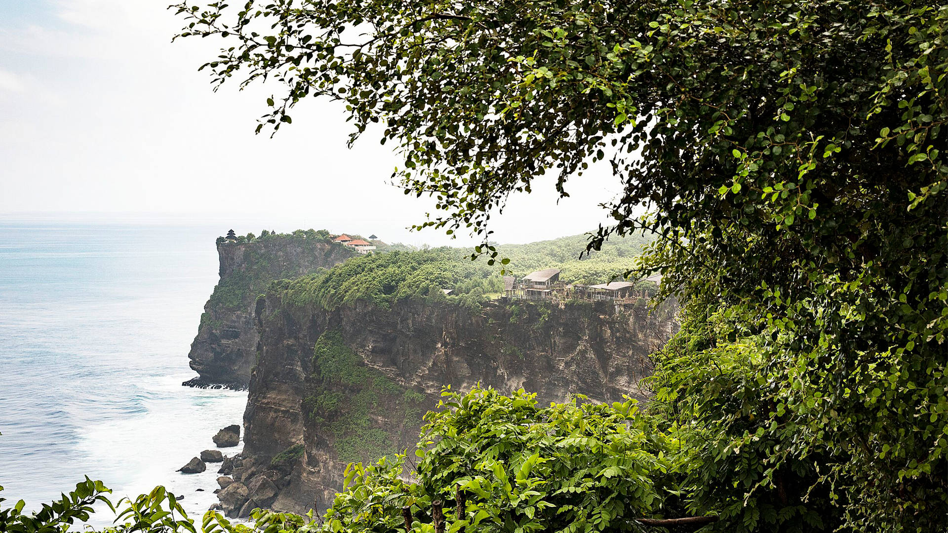 Cliffs along the coast in Bali