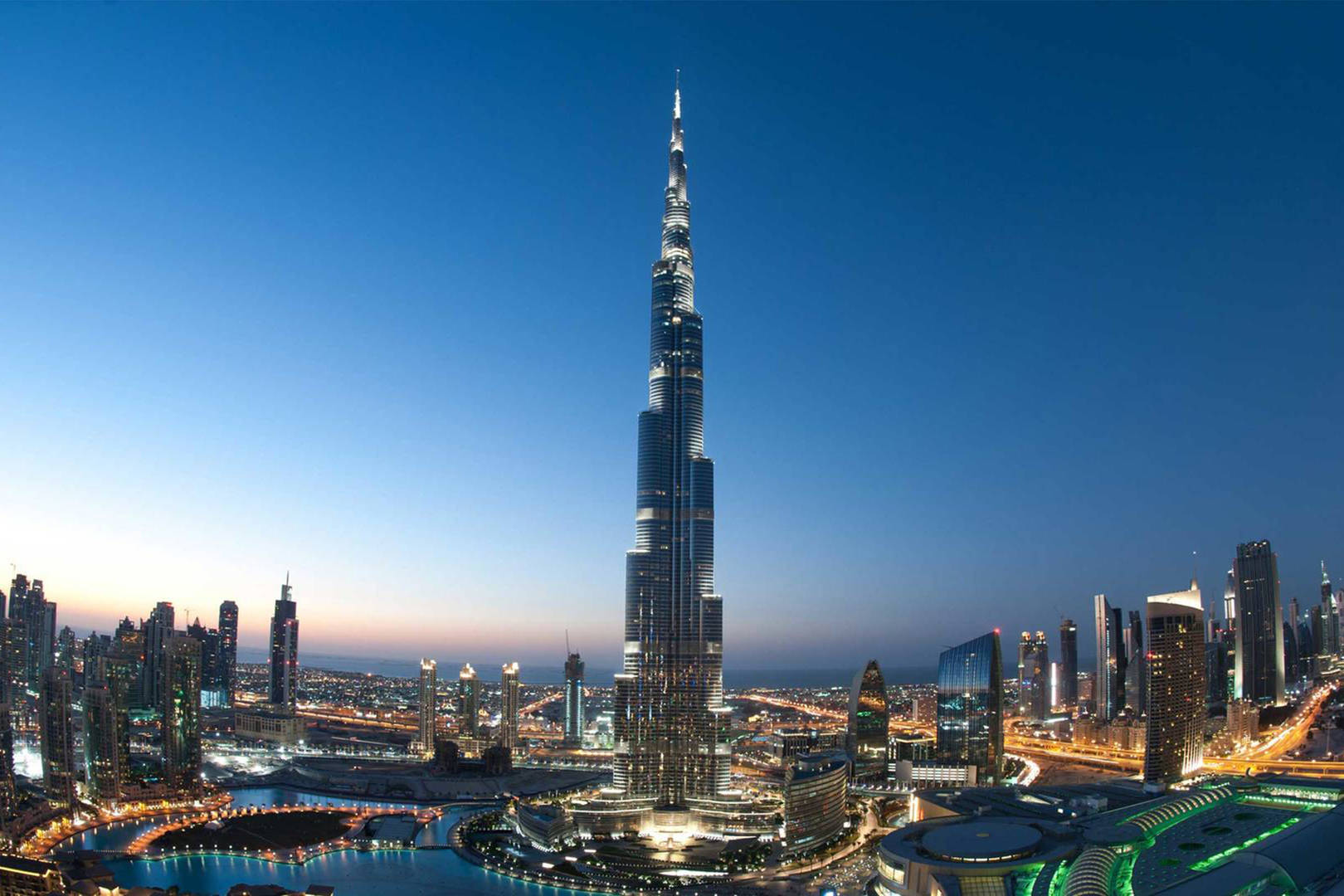 Jumeirah Aerial shot of the Burj Khalifa
