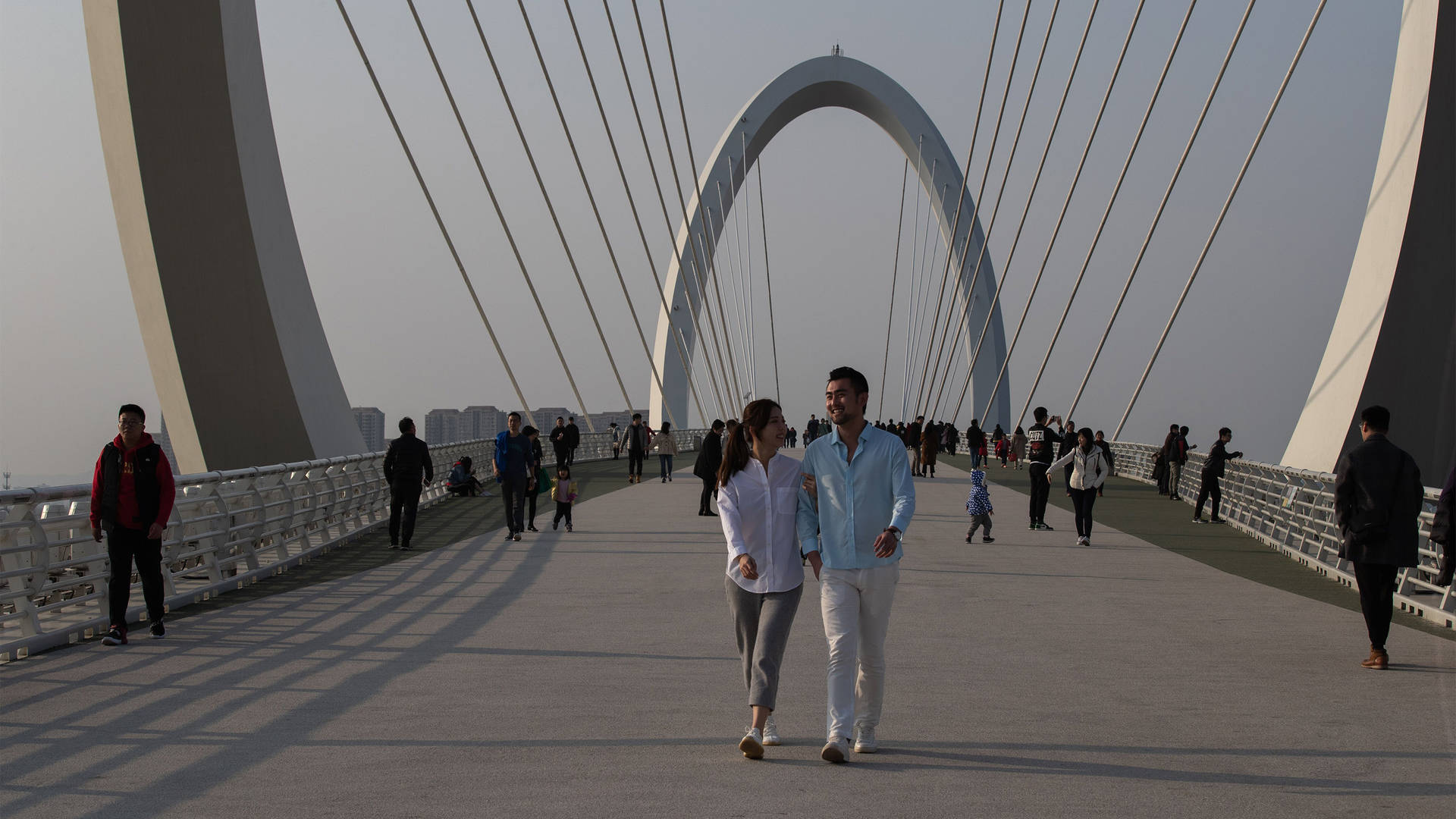 Nanjing Eye Pedestrain Bridge near Jumeirah Nanjing
