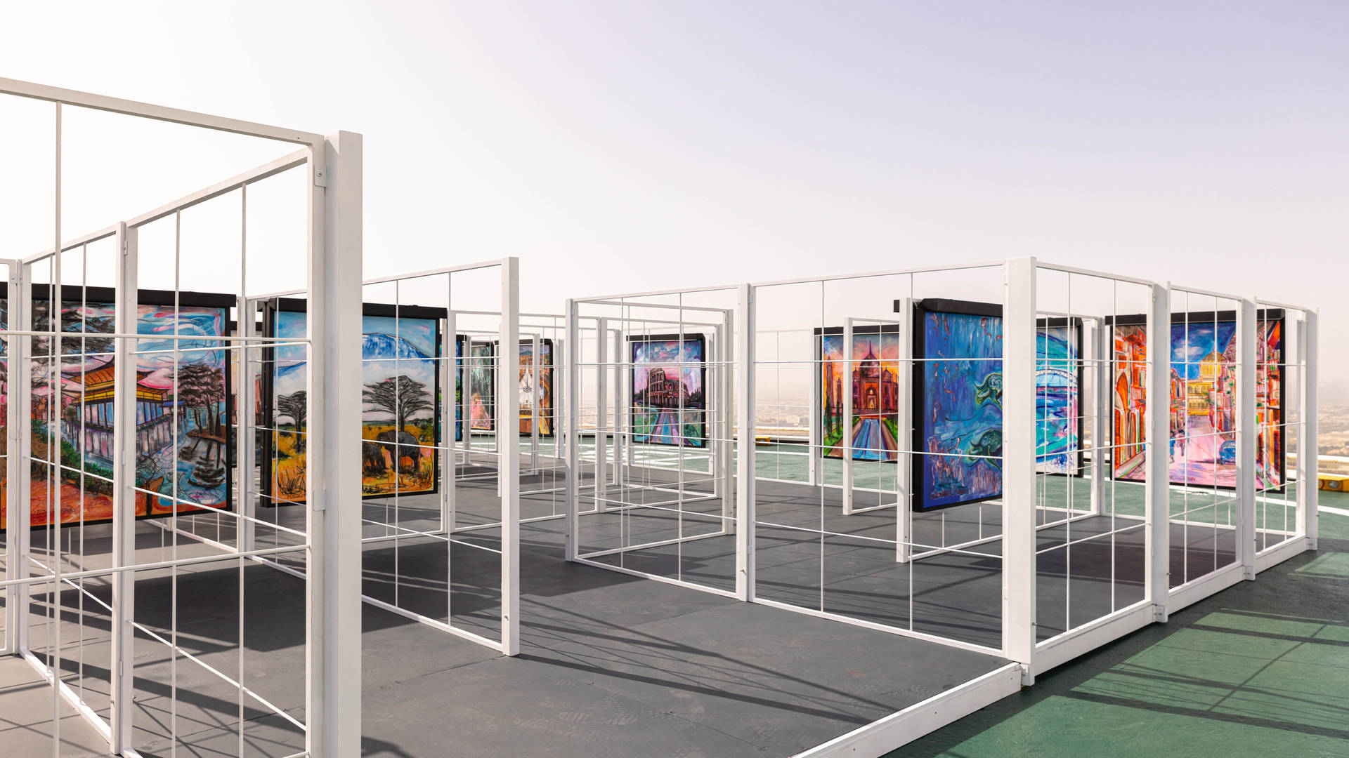 Paintings by Jafri at The Art Maze