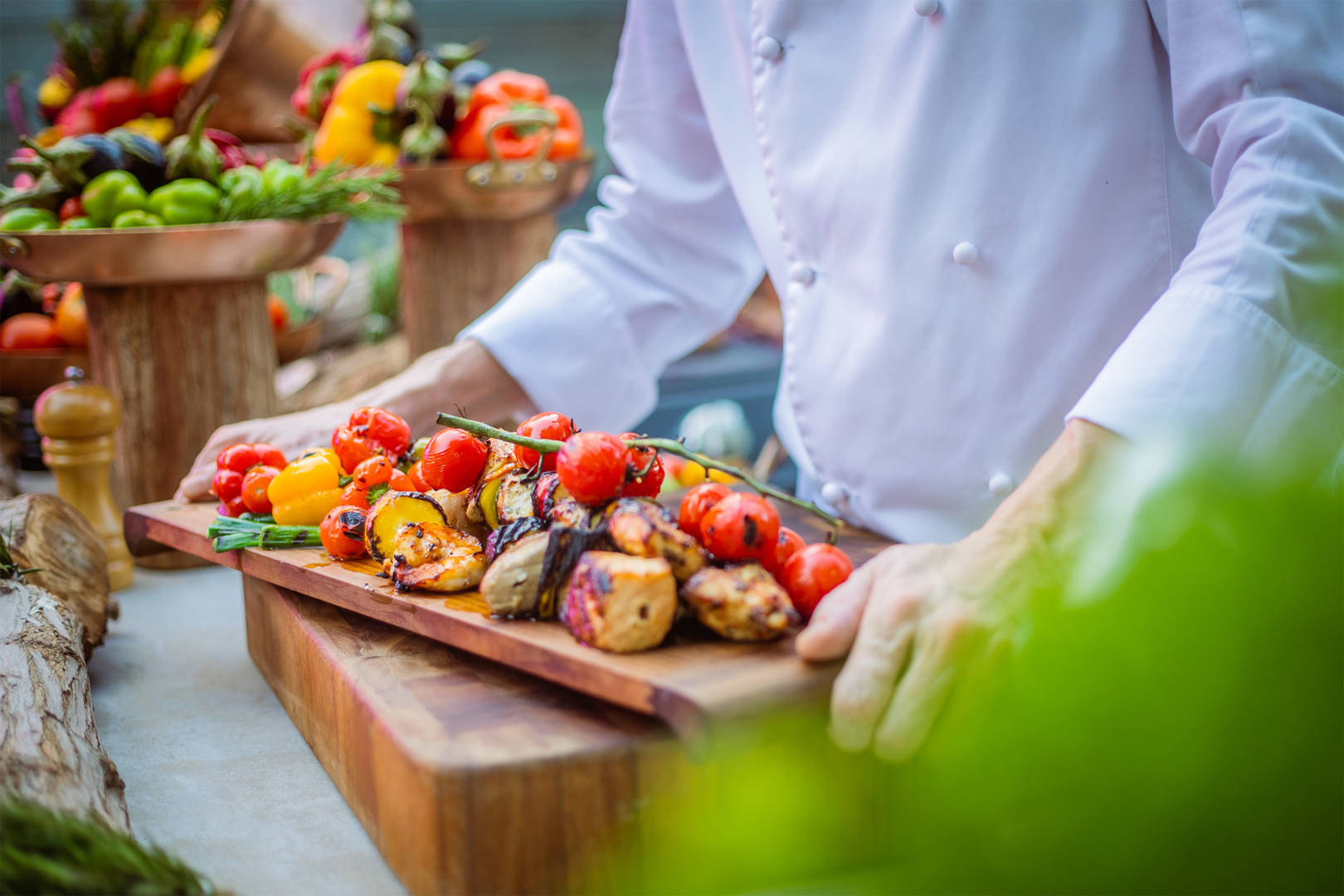 Close up image of fresh produce from the Hydroponic Farm at Jumeirah Zabeel Saray