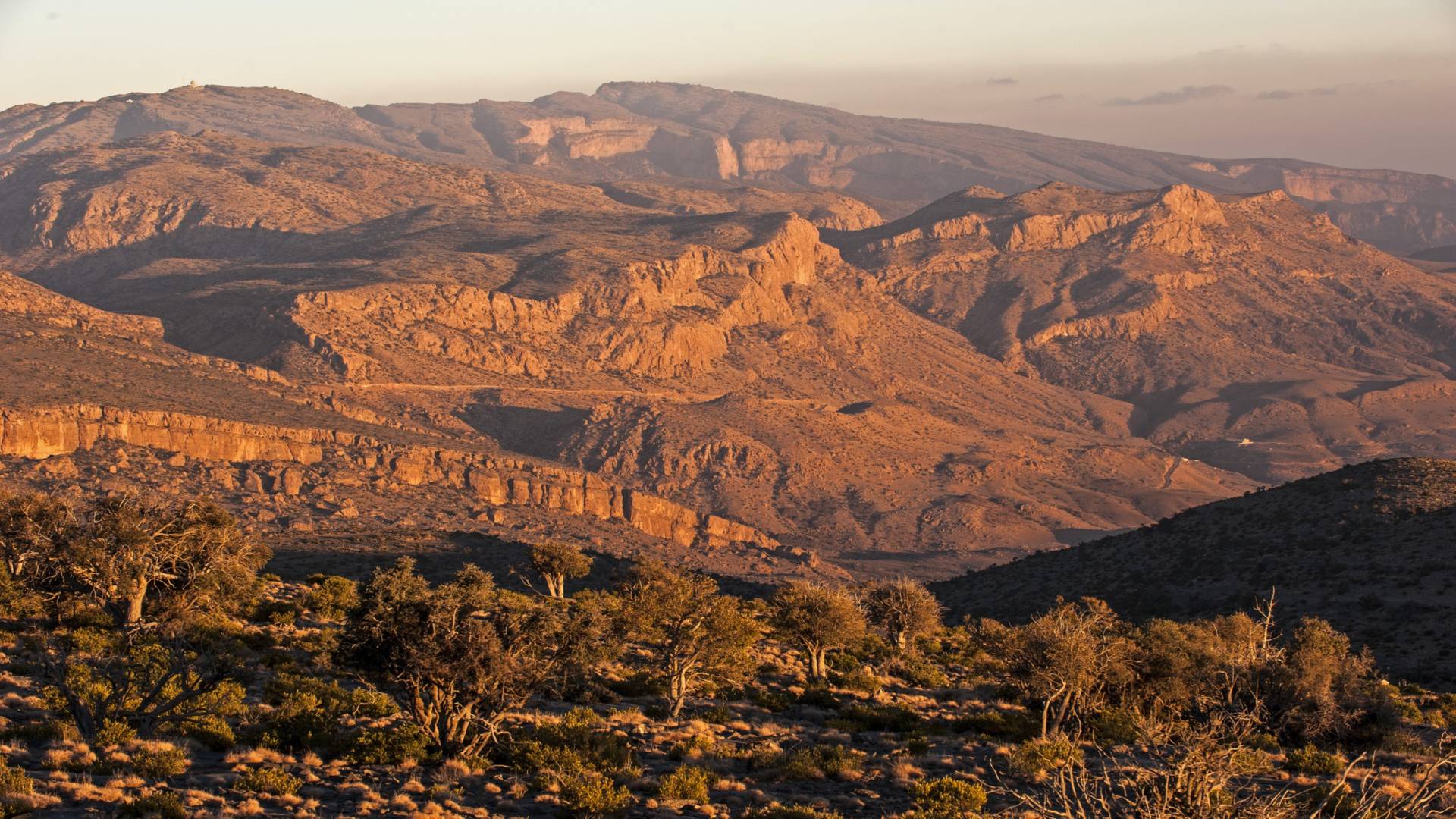 Al Hajar mountain range near Jumeirah Muscat Bay