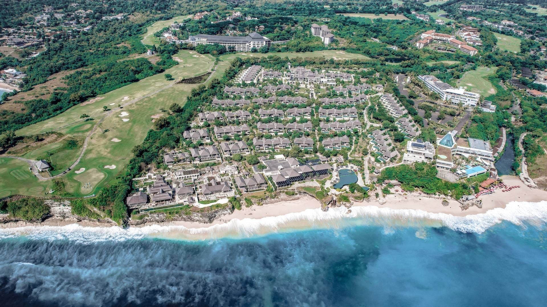 Aerial view of Jumeirah Bali