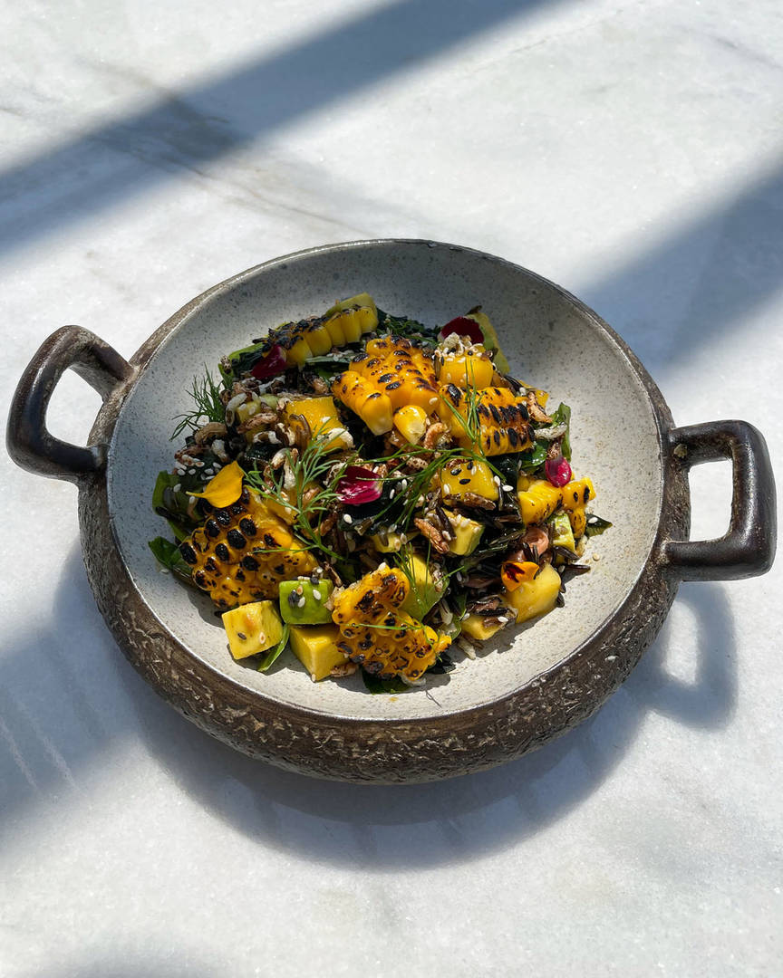 A fresh bowl of wild rice