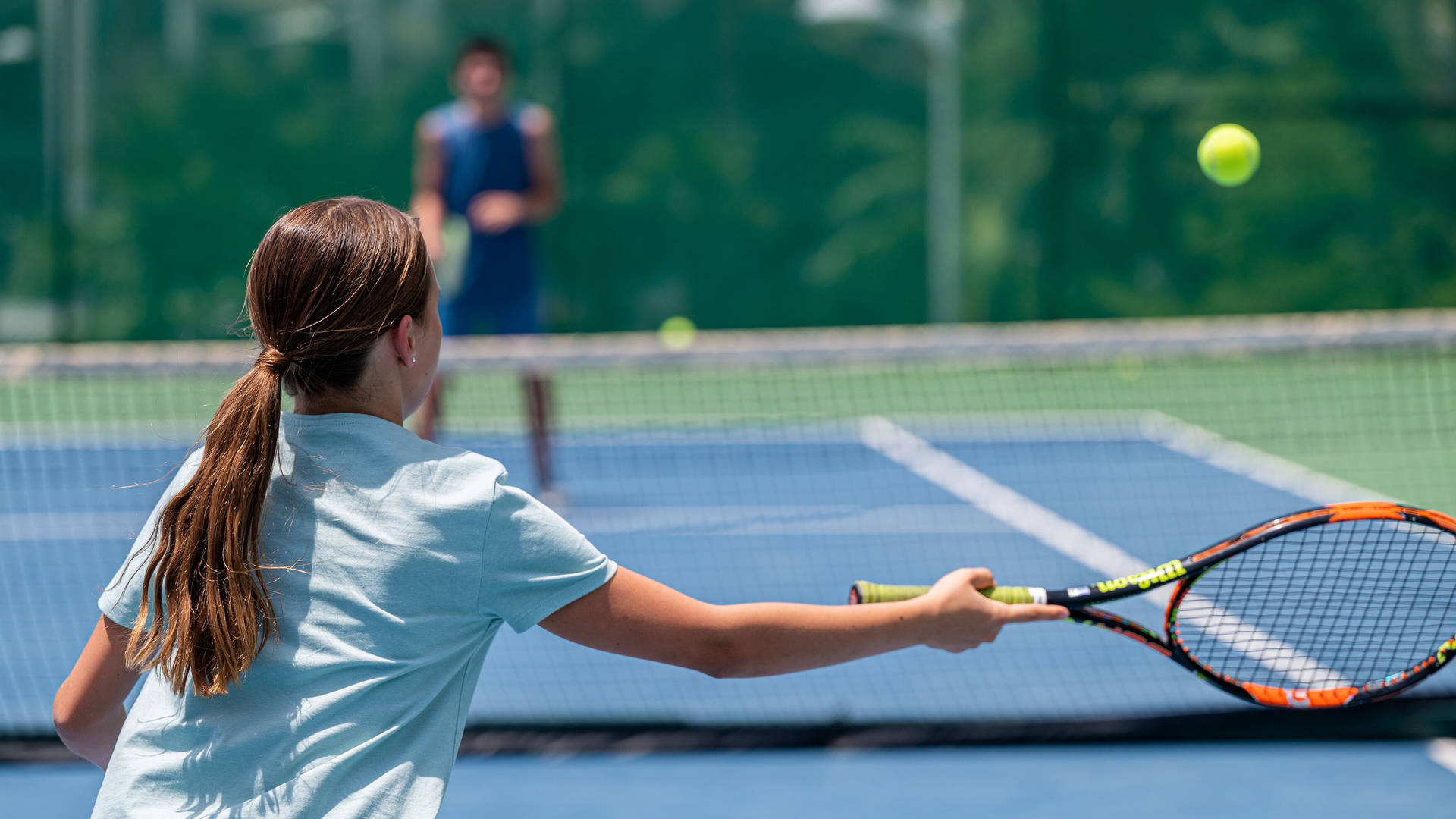 Tennis lesson at Jumeirah Beach Hotel