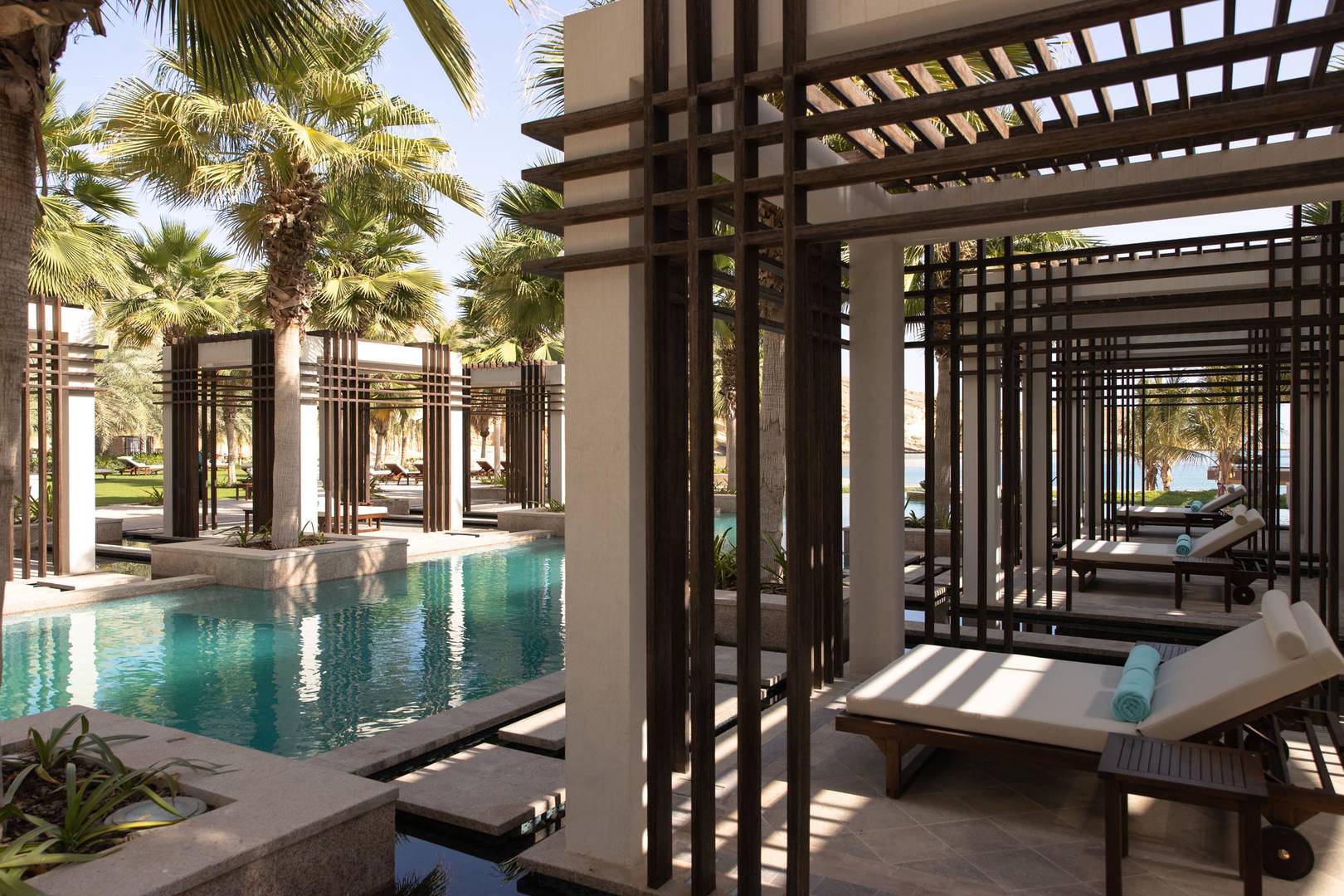 The adults only pool at Jumeirah Muscat Bay