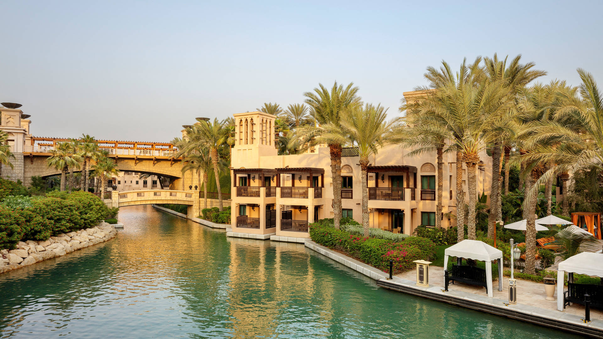 Lagoon View of the Arabian Summerhouse at Jumeirah Dar Al Masyaf