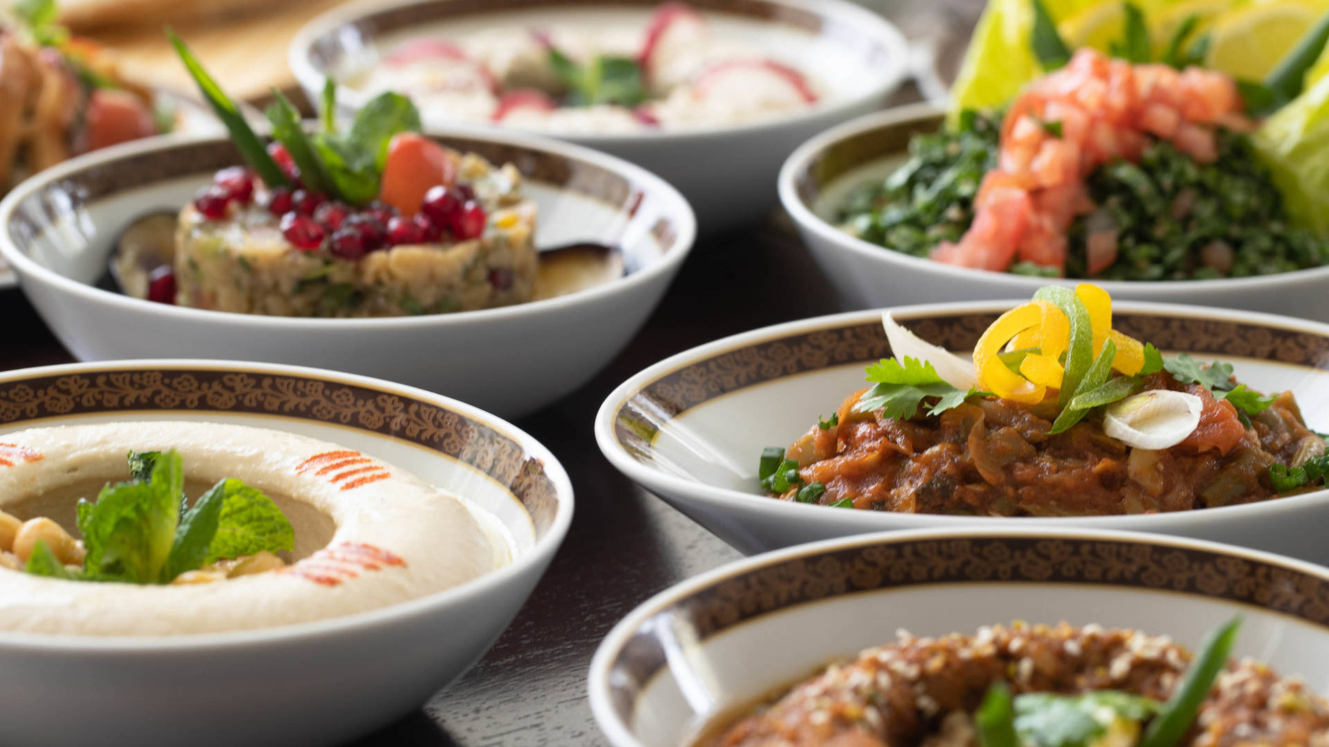 Arabesque restaurant mezze Jumeirah Baba Ghanoush