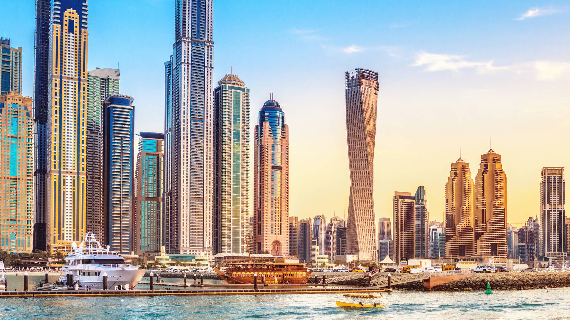 Dubai's skyscrapers and modern buildings