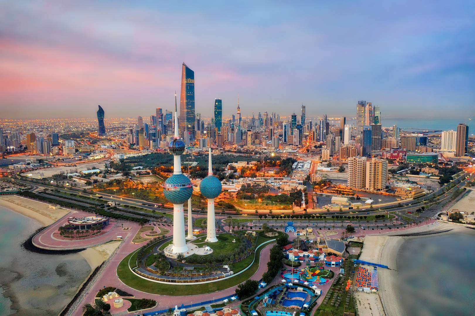 Kuwait's sparkling skyline