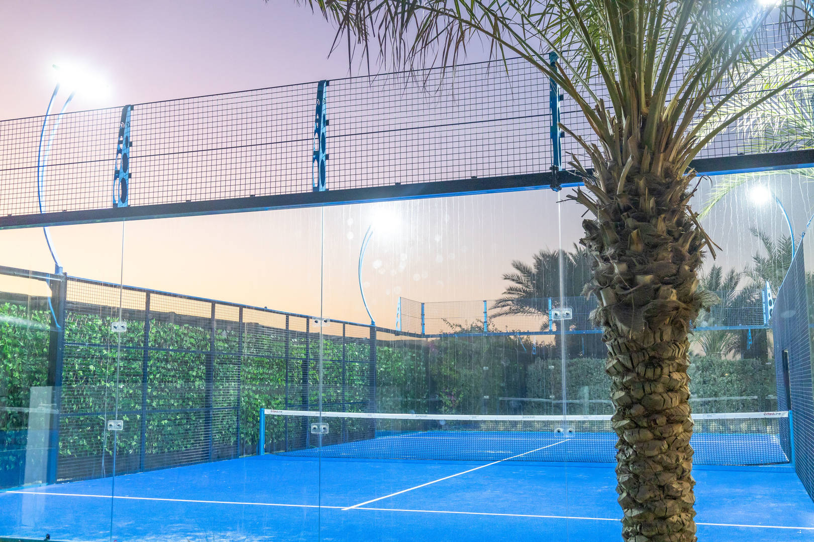 The padel court of Jumeirah at Saadiyat Island