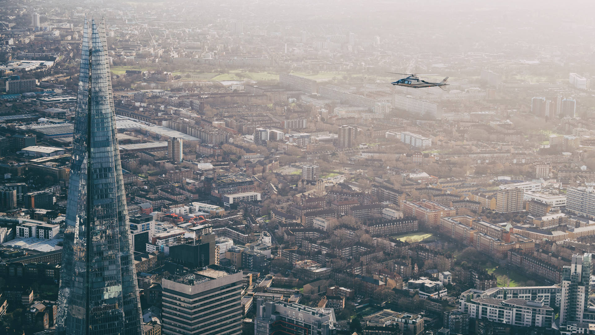 Helicopter trip over London