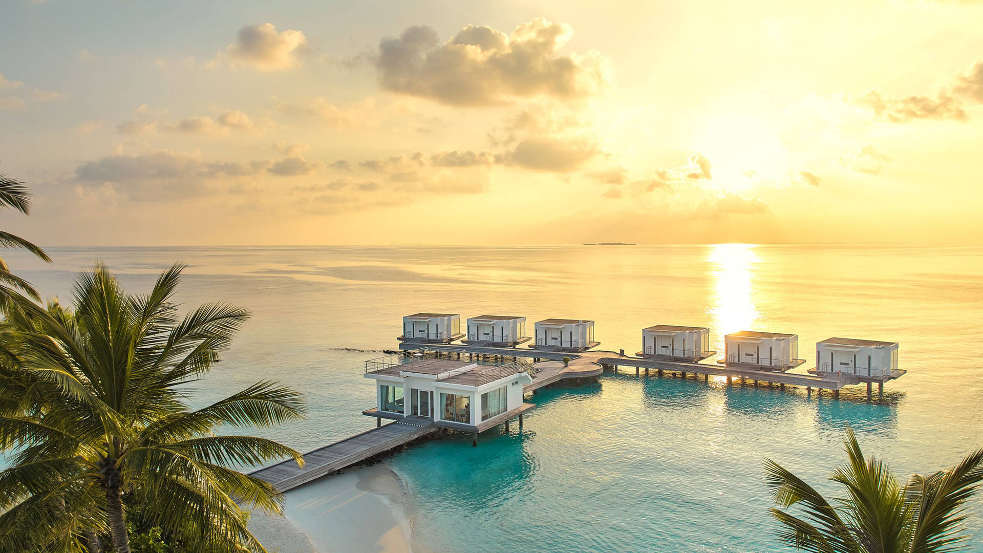 Stunning overwater Talise Spa at Jumeirah Maldives Olhahali Island