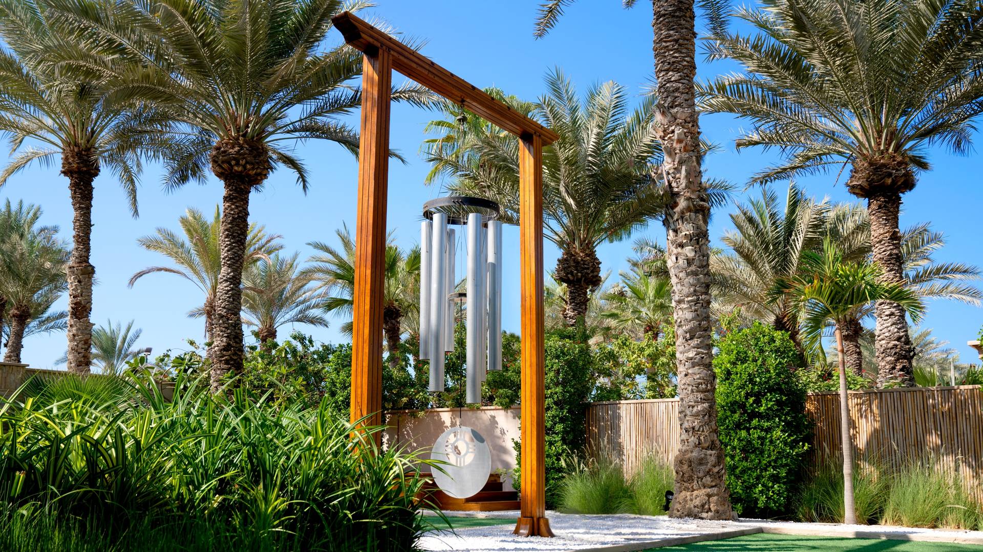 Yoga garden at Madinat Jumeirah