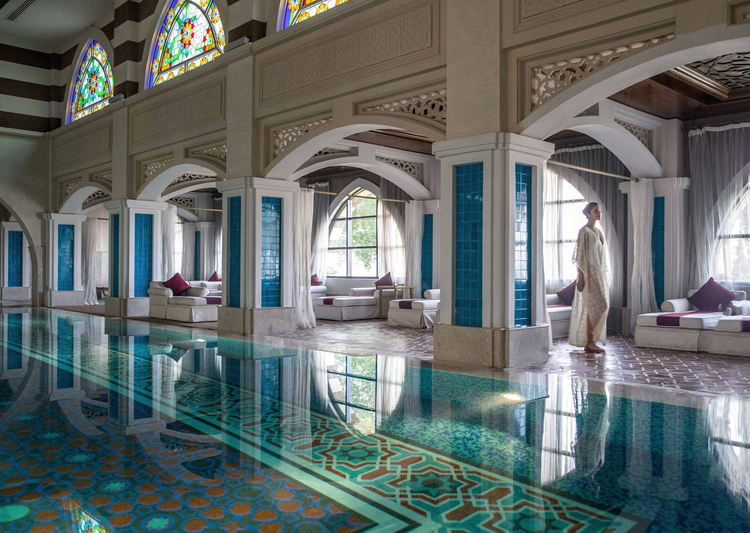 Halassotherapy pool at Jumeirah Zabeel Saray