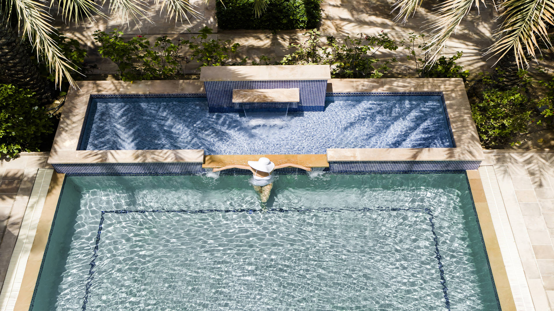 Private pool in villa at Jumeirah Dar Al Masyaf