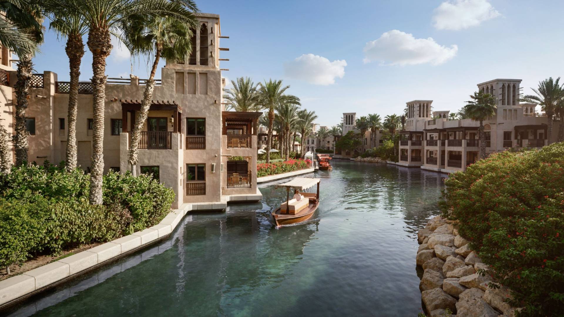 The serene waterways at Madinat Jumeirah
