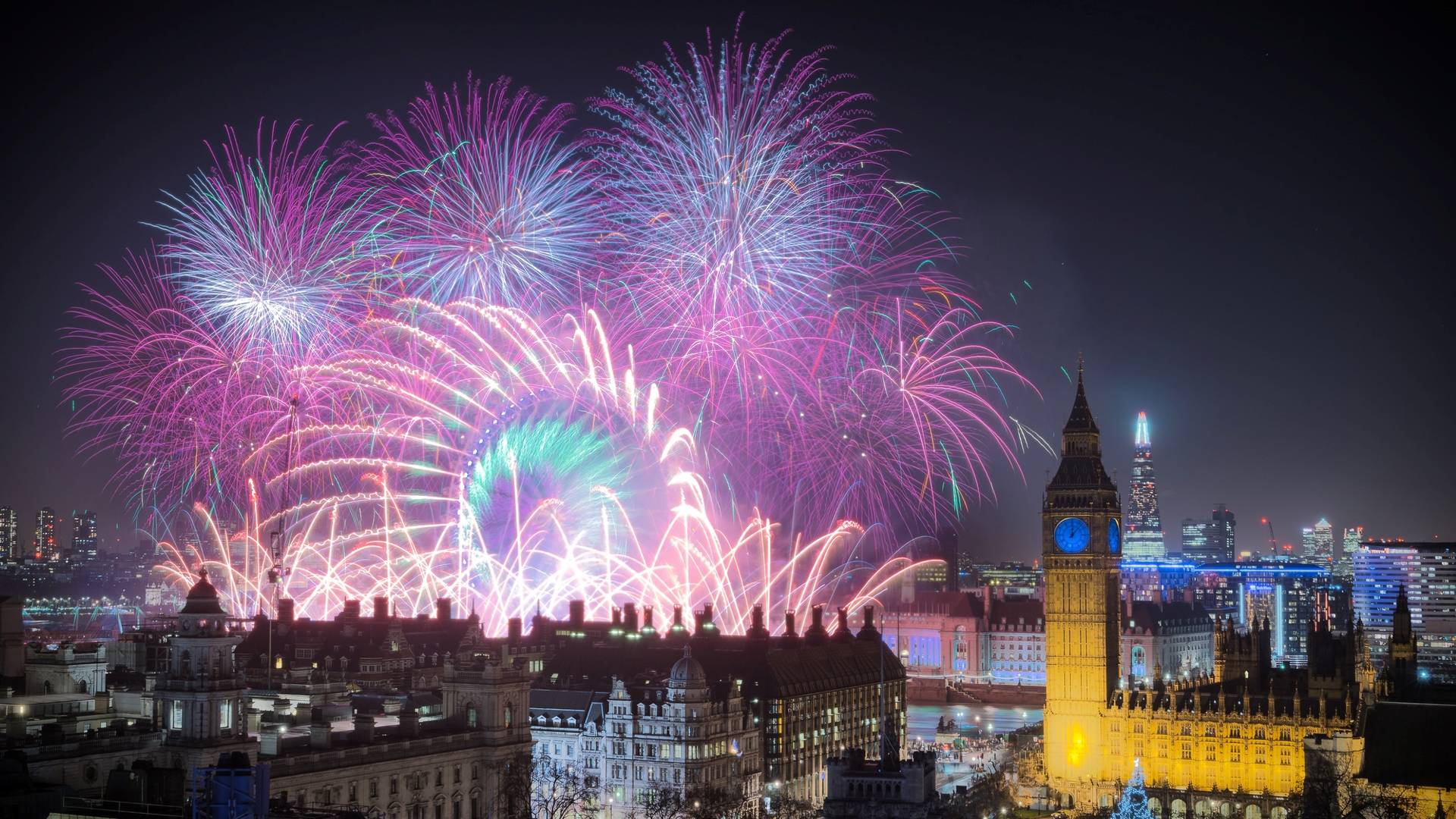 Fireworks in London