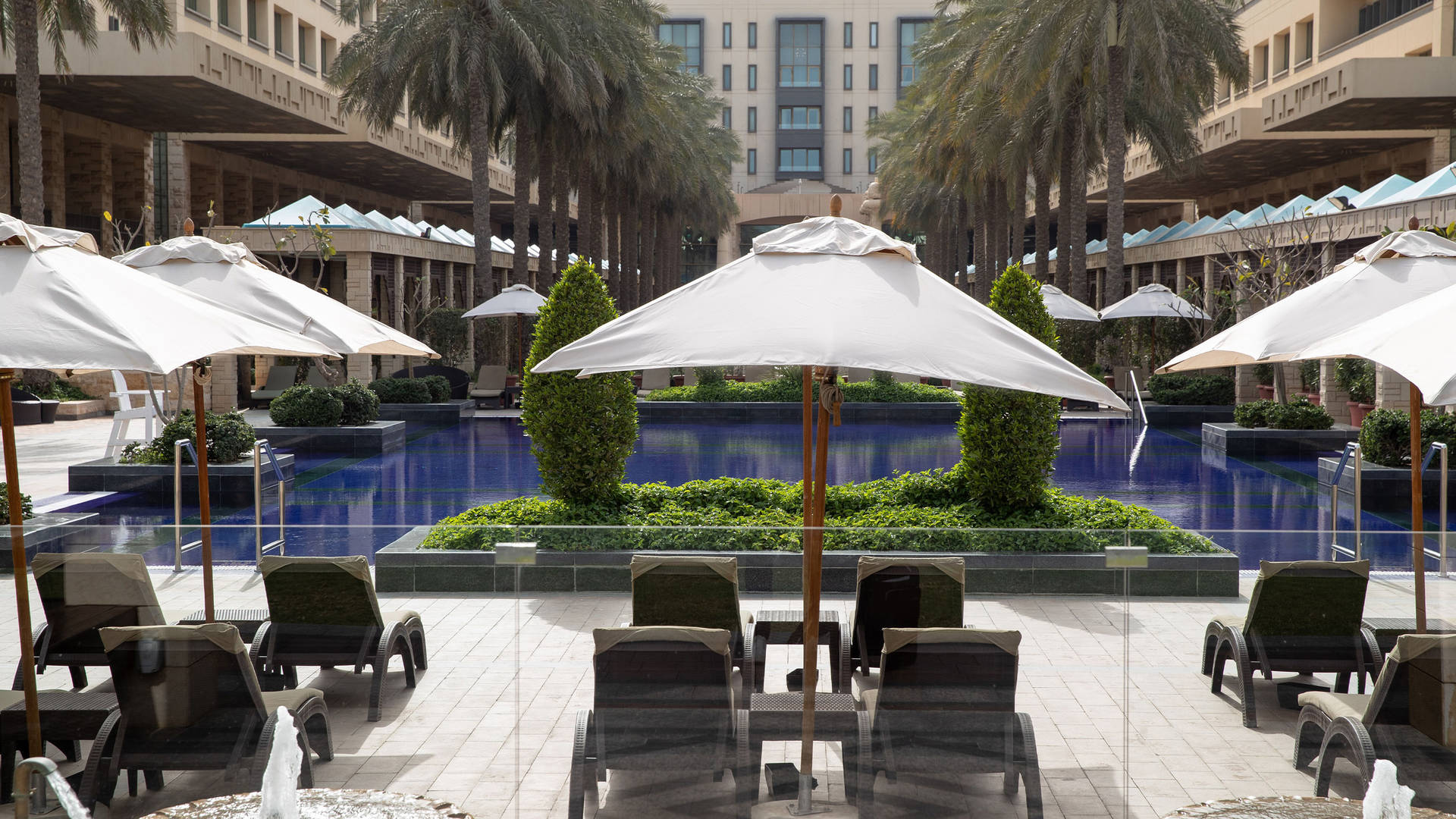 pool area at Jumeirah Messilah Beach Hotel & Spa