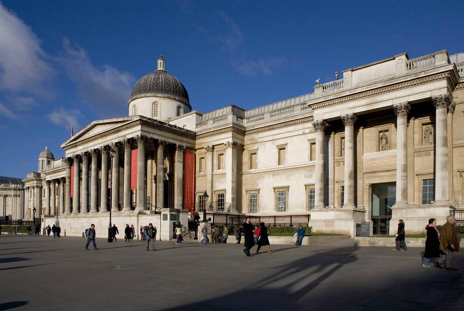 Outside London's National Gallery