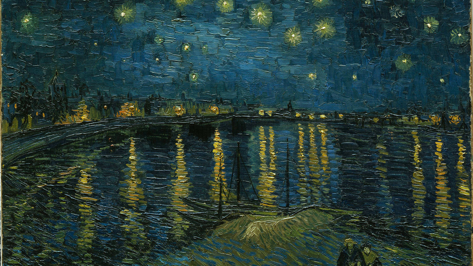 Image of Van Gogh's painting Starry Night Over the Rhône