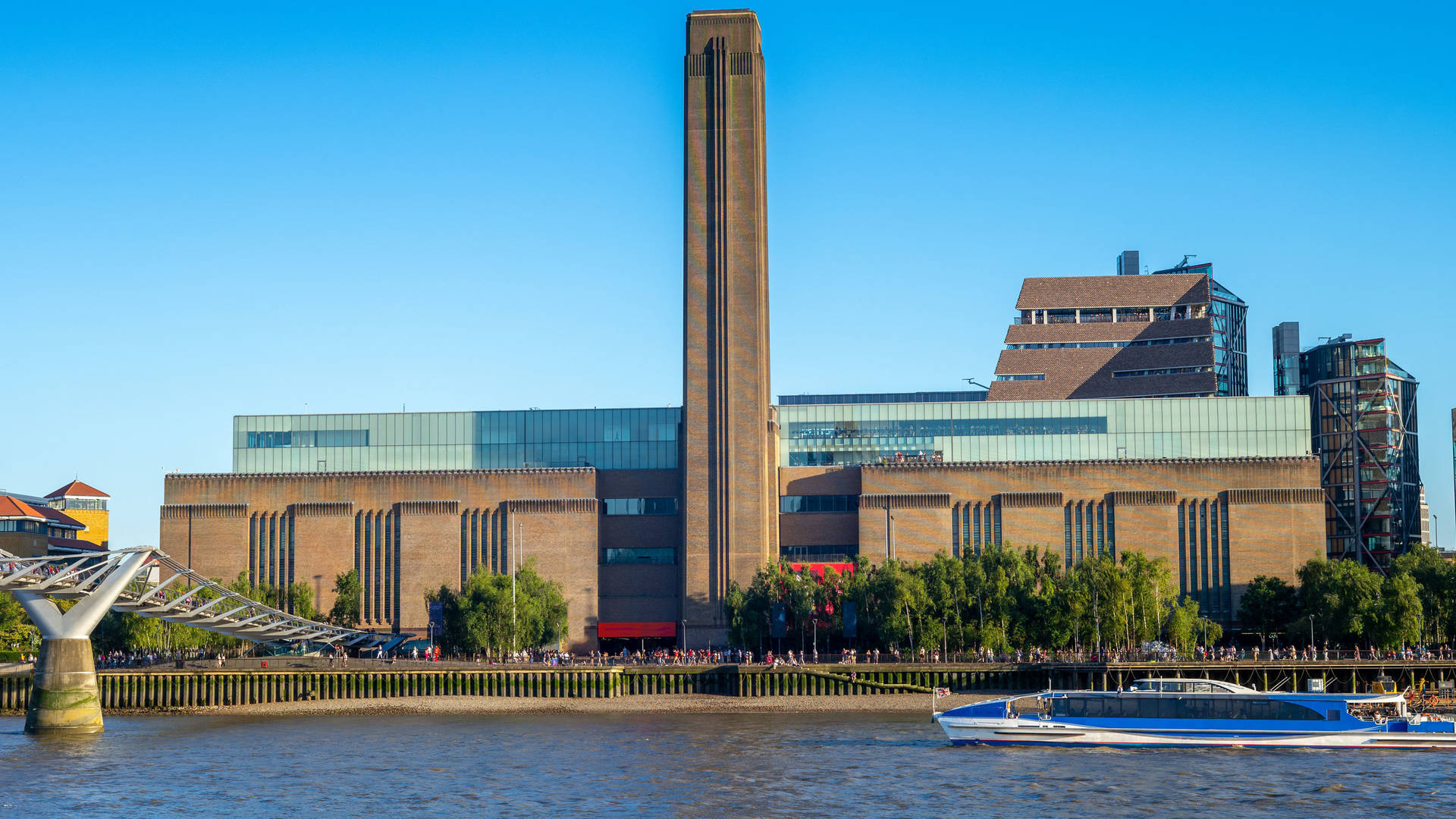Tate Modern on south bank of London's Thames
