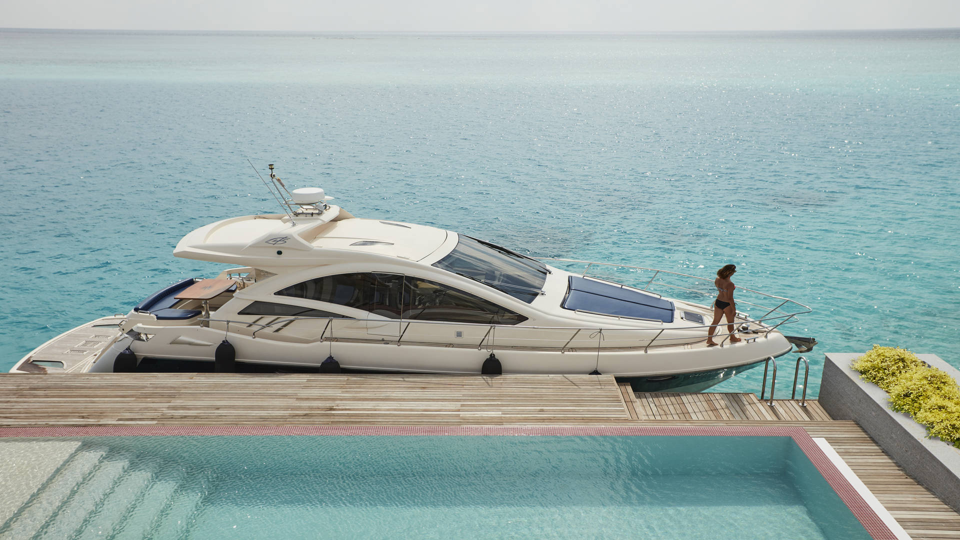 Private yacht at your villa at Jumeirah Maldives Olhahali Island 