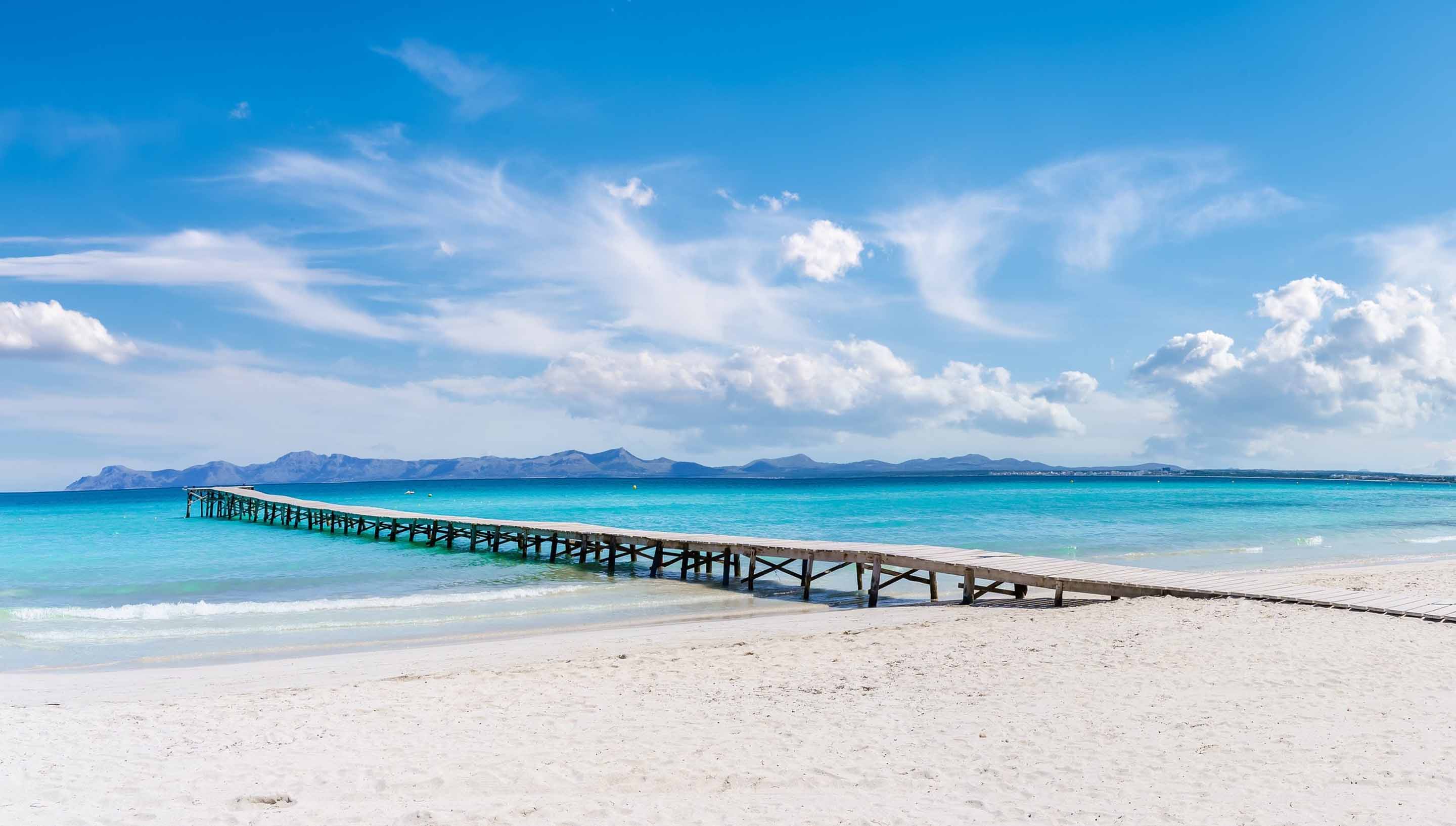 Playa de Moro beach in Mallorca