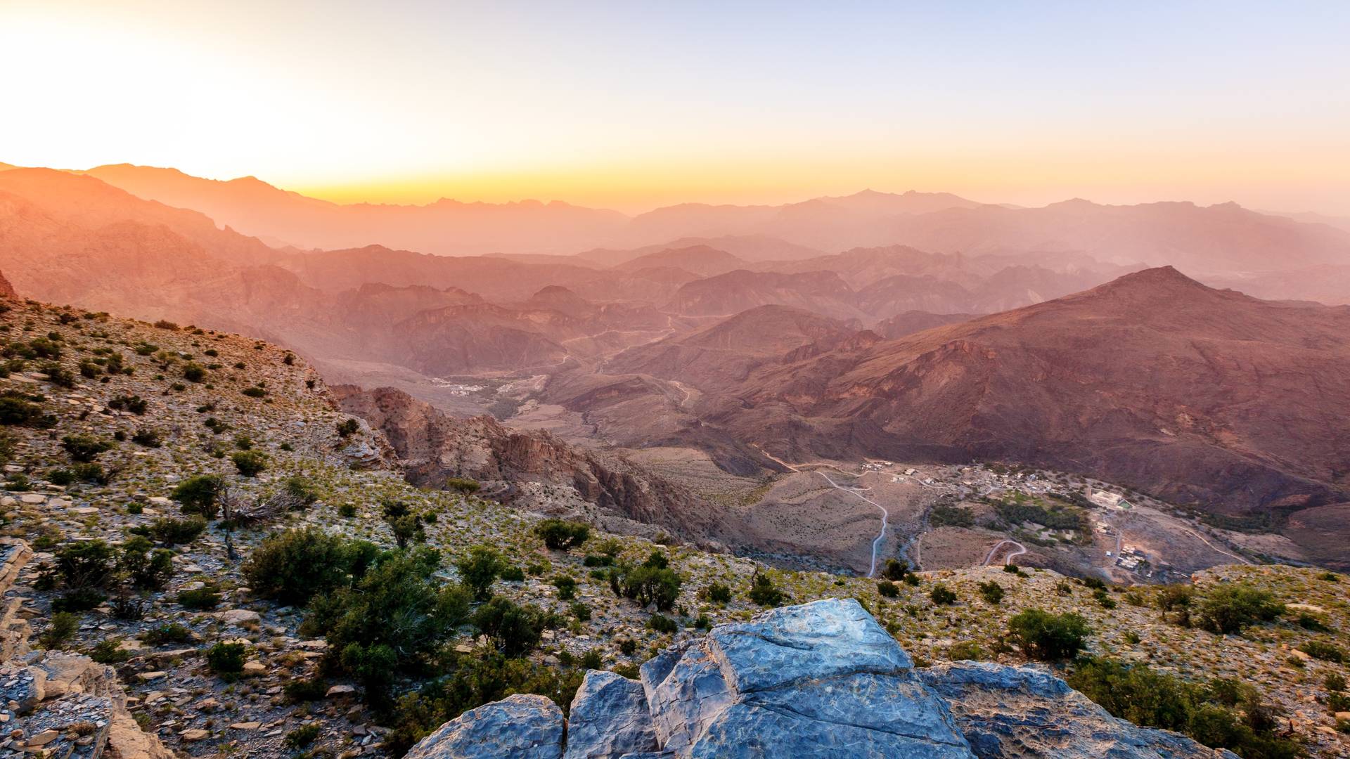 View of Al Hajar Mountains 