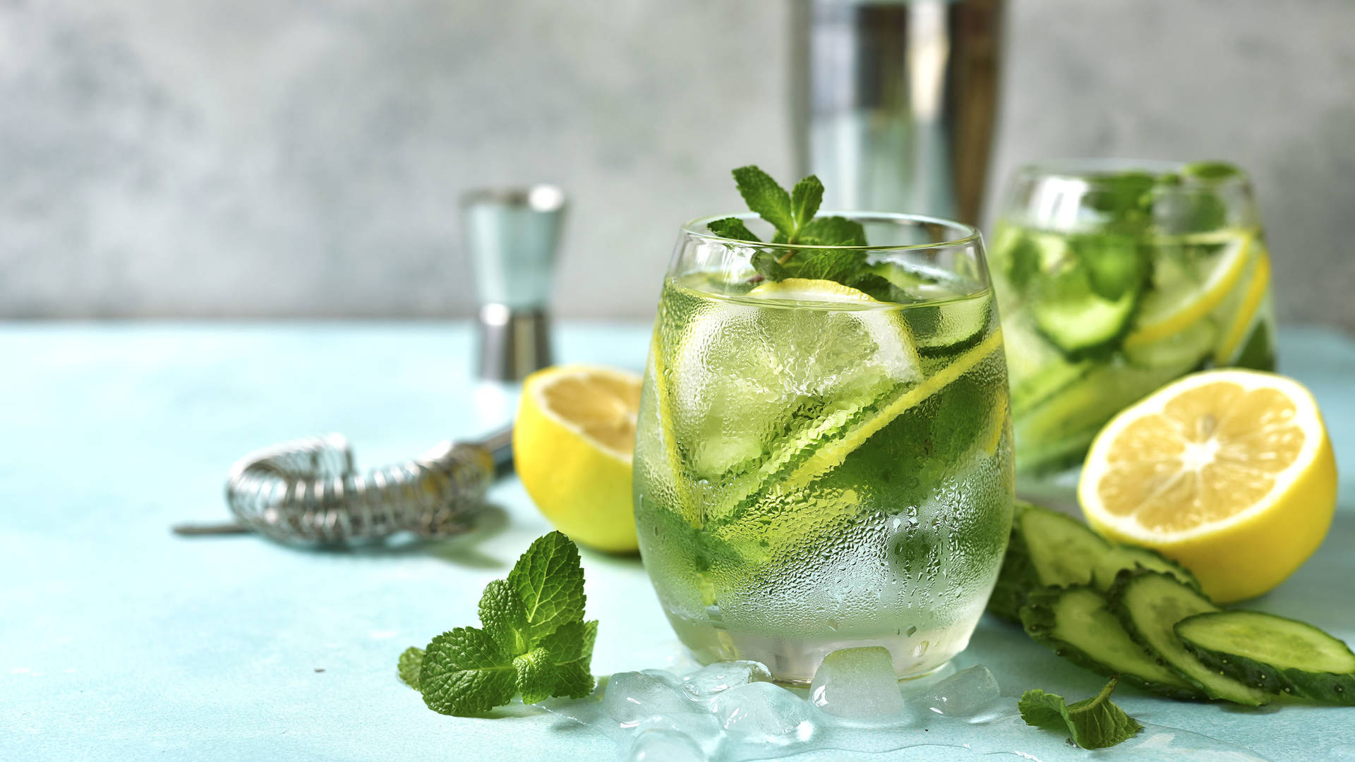 A mocktail made with mint