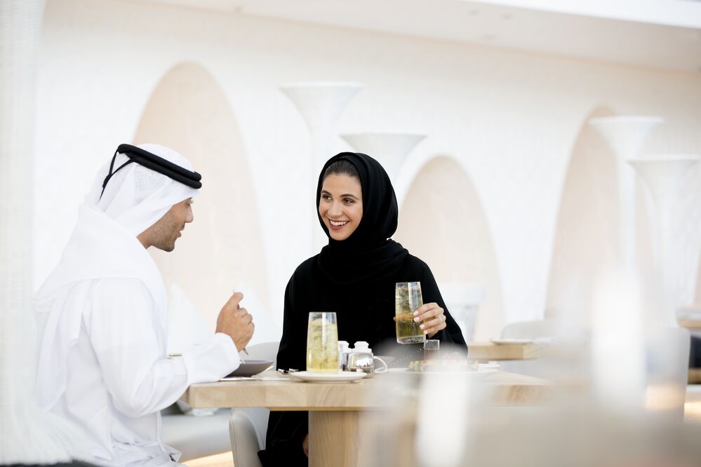 Emirati local man and woman