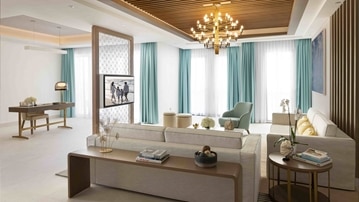Jumeirah Bahrain suite with living room
