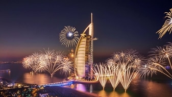Jumeriah Beach Hotel New Years Fireworks