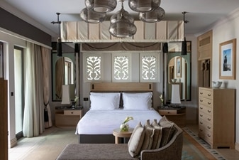 View of the Gulf Arabian Suite at Jumeirah Dar Al Masyaf Hotel