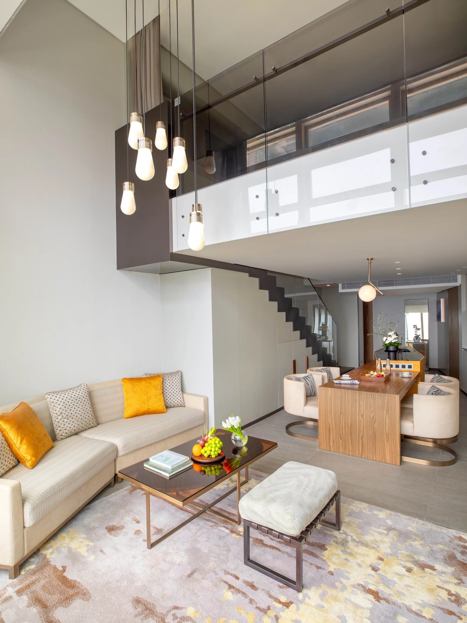Jumeirah Guangzhou -  Loft Suite- Duplex design - living room - vertical