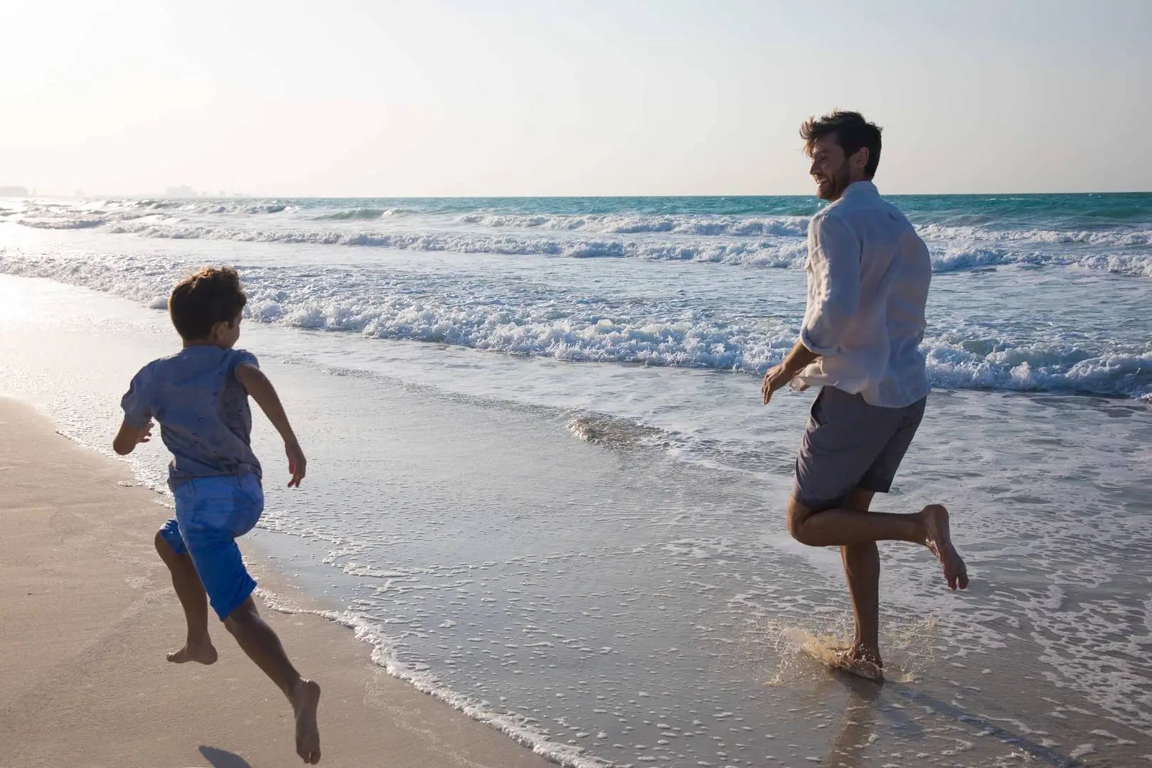 Jumeirah Saadiyat Island western father and son