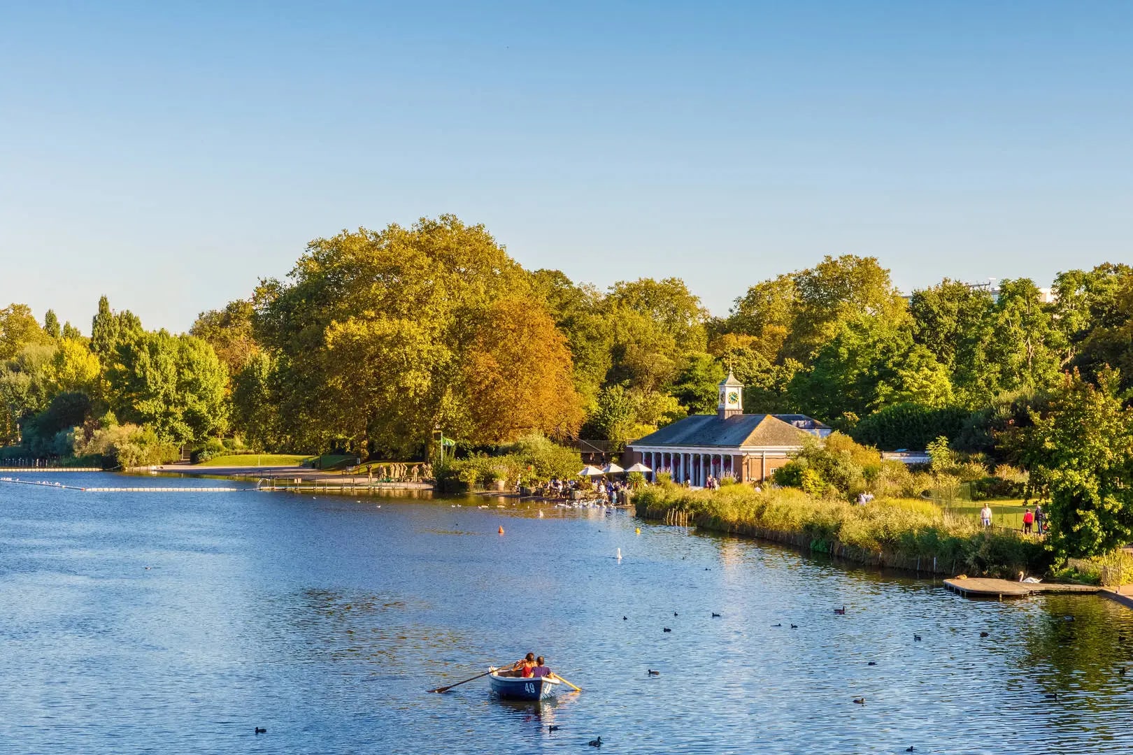 The Serpentine lake in Hyde Park