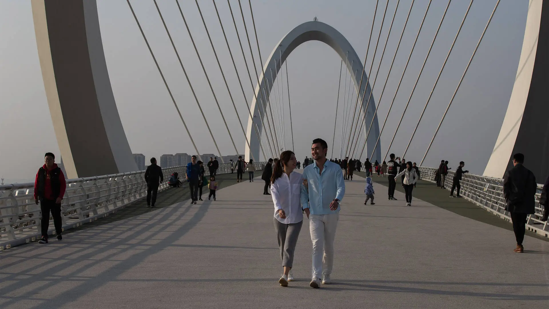 Nanjing Eye Pedestrain Bridge near Jumeirah Nanjing