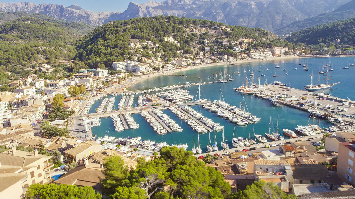 Port de Sóller aus der Luft