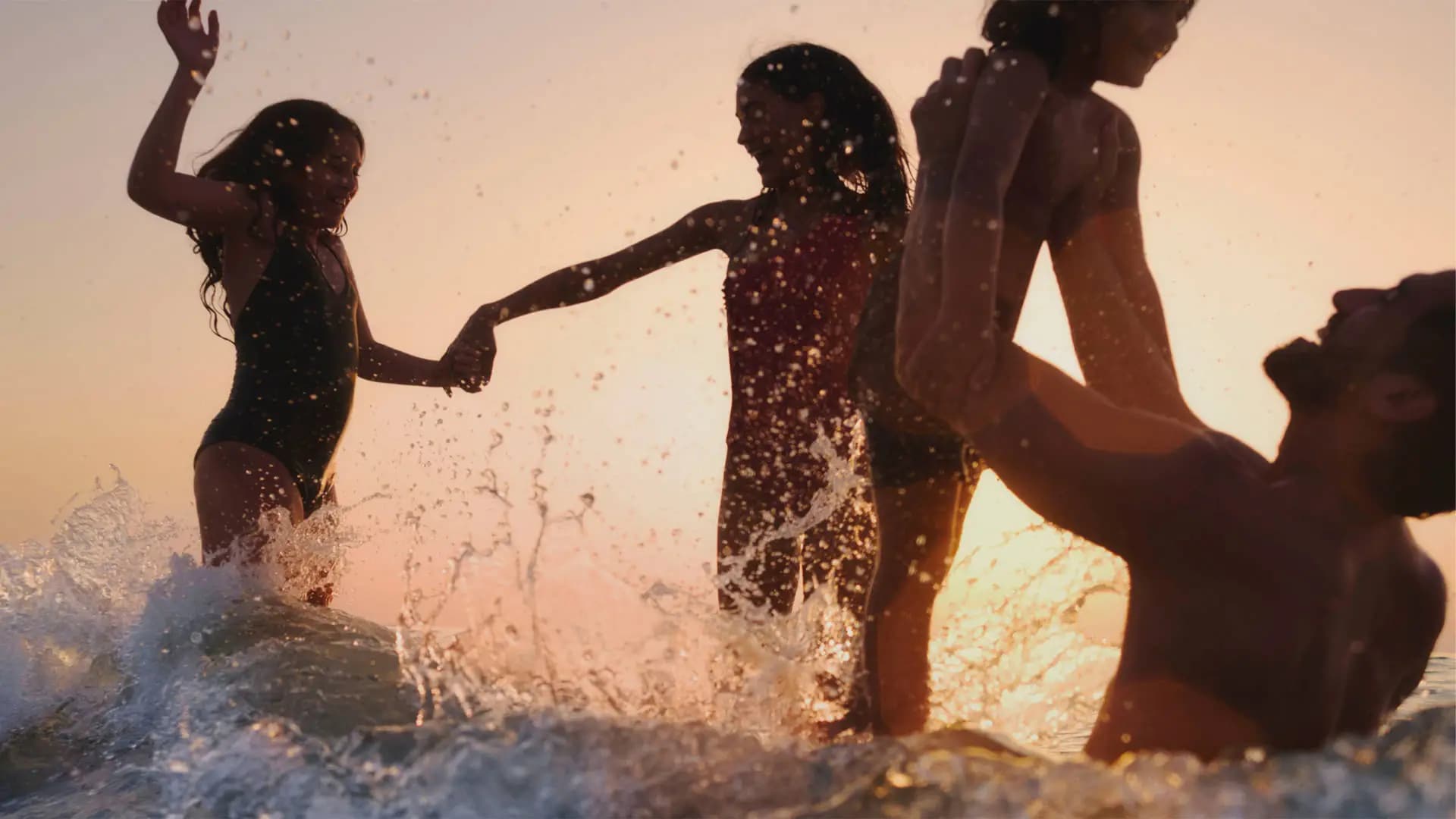 HERO kids in sea