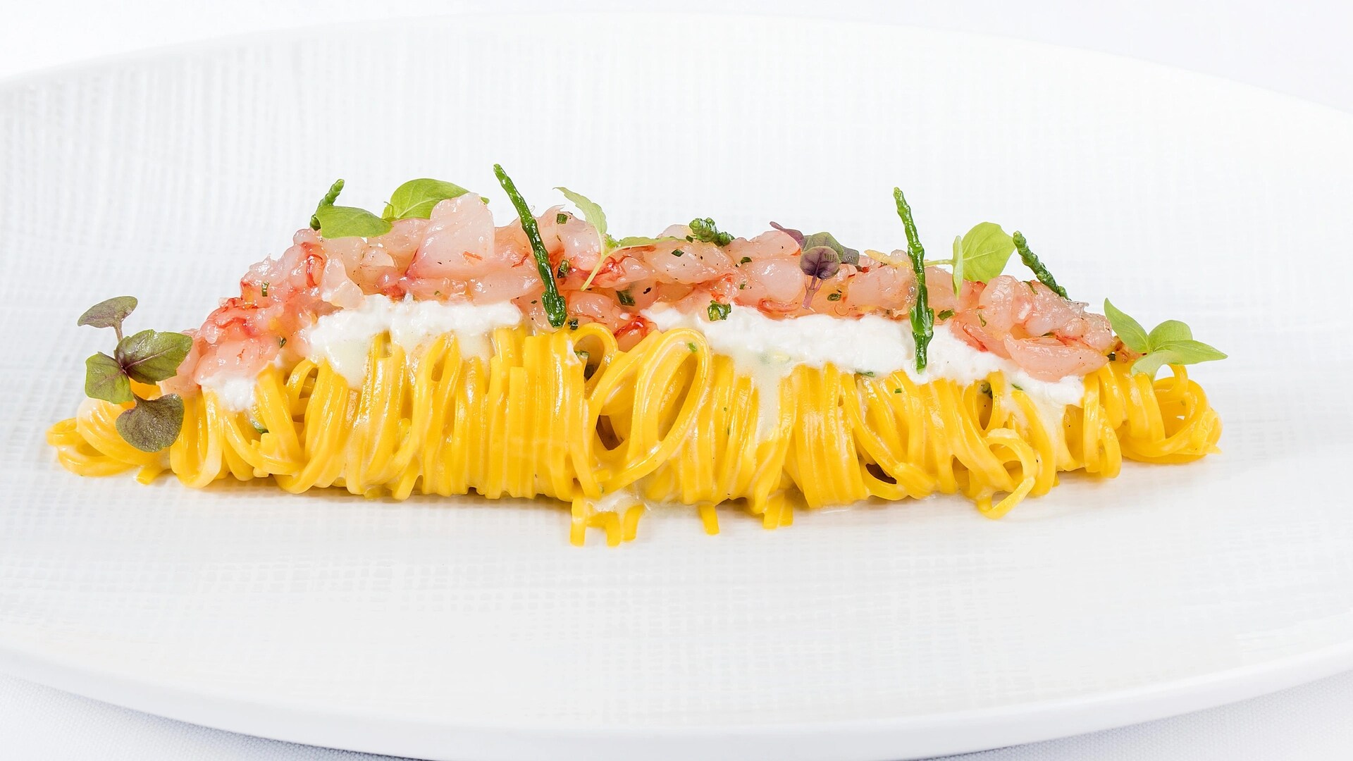 Jumeirah Carlton Tower - Dining - L'Olivo - Tagliolini with red prawns