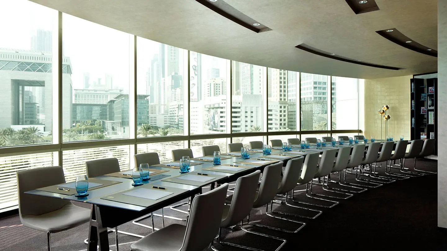 Board room with a view at Jumeirah Emirates Towers