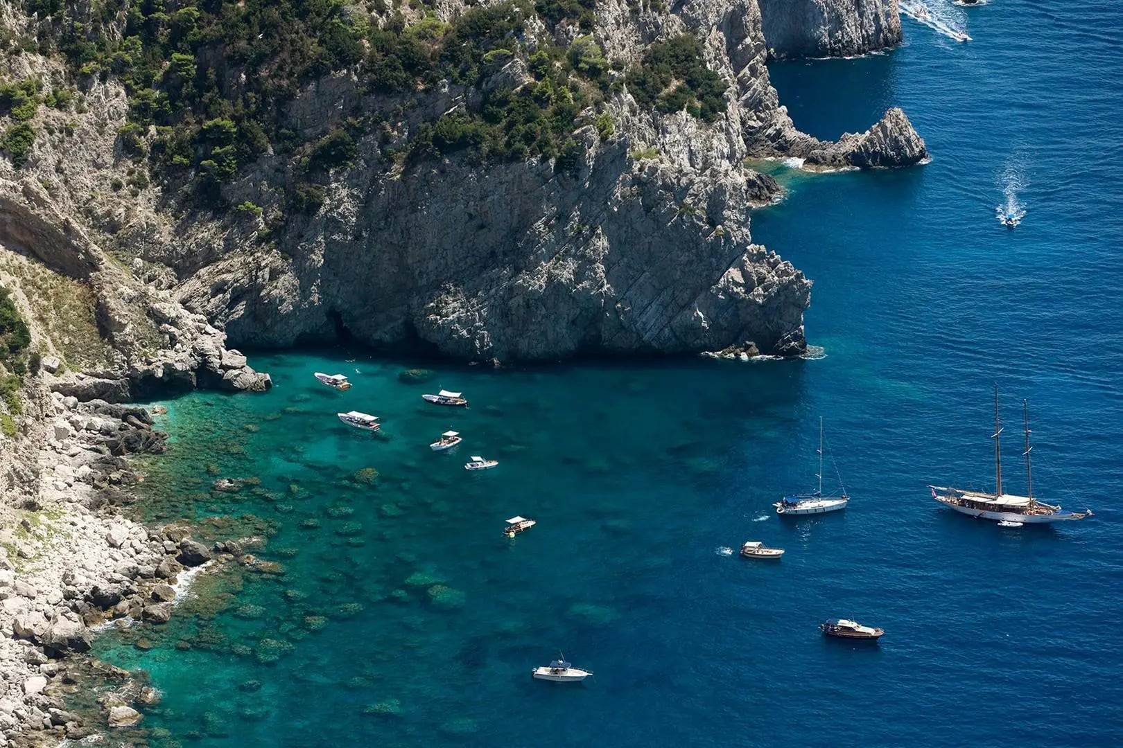Capri Palace Jumeirah Cliffside Boats
