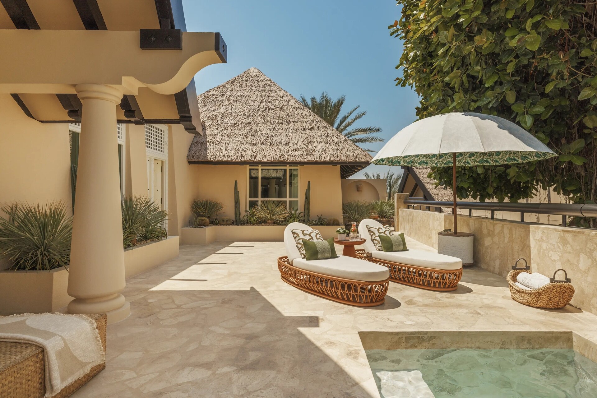 Private terrace and plunge pool