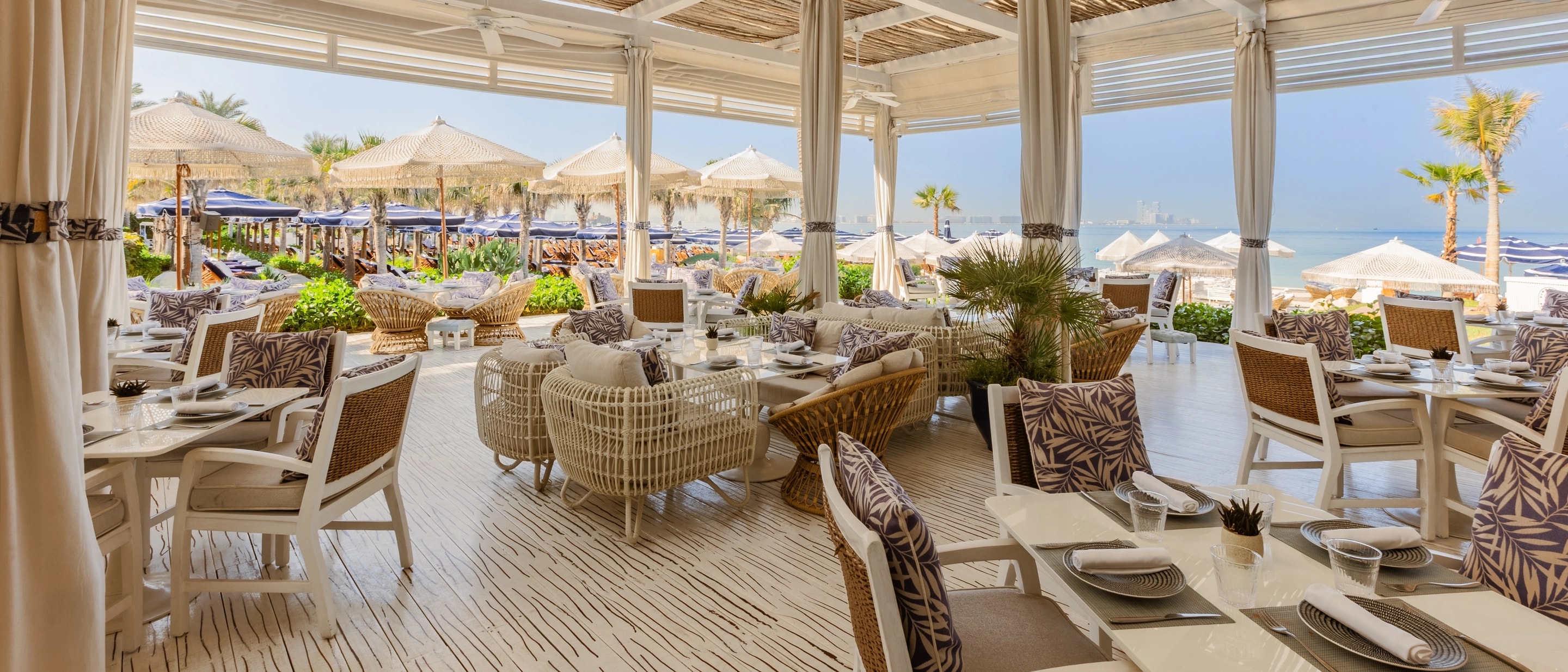 Summersalt Beach Club at Jumeirah Al Naseem private beach with Burj Al Arab view Umm Suqeim Dubai